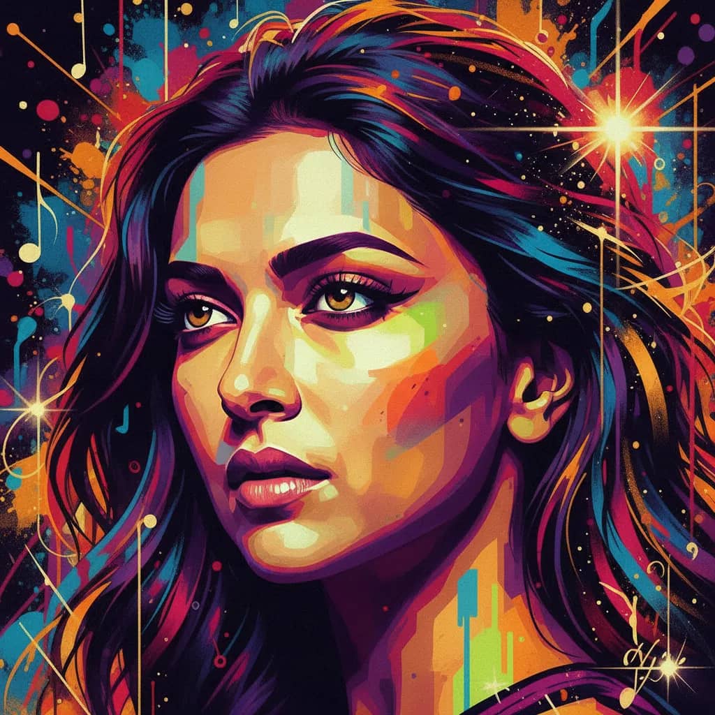 Portrait of Deepika Padukone