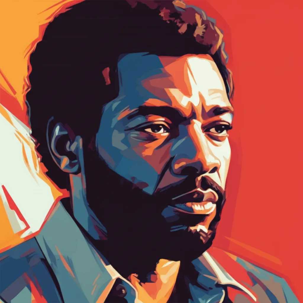 Artistic portrait of Richard Roundtree