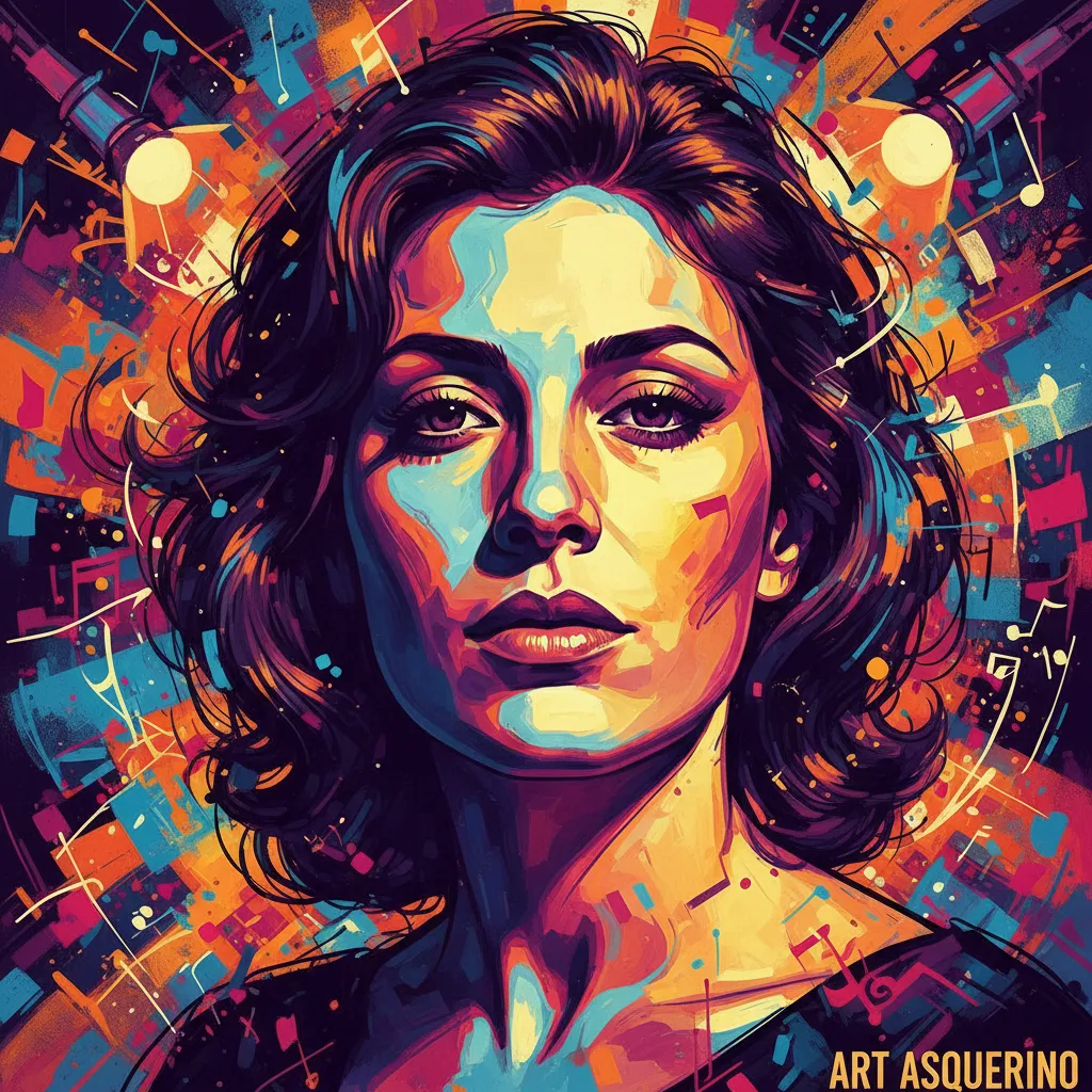 Artistic portrait of María Asquerino