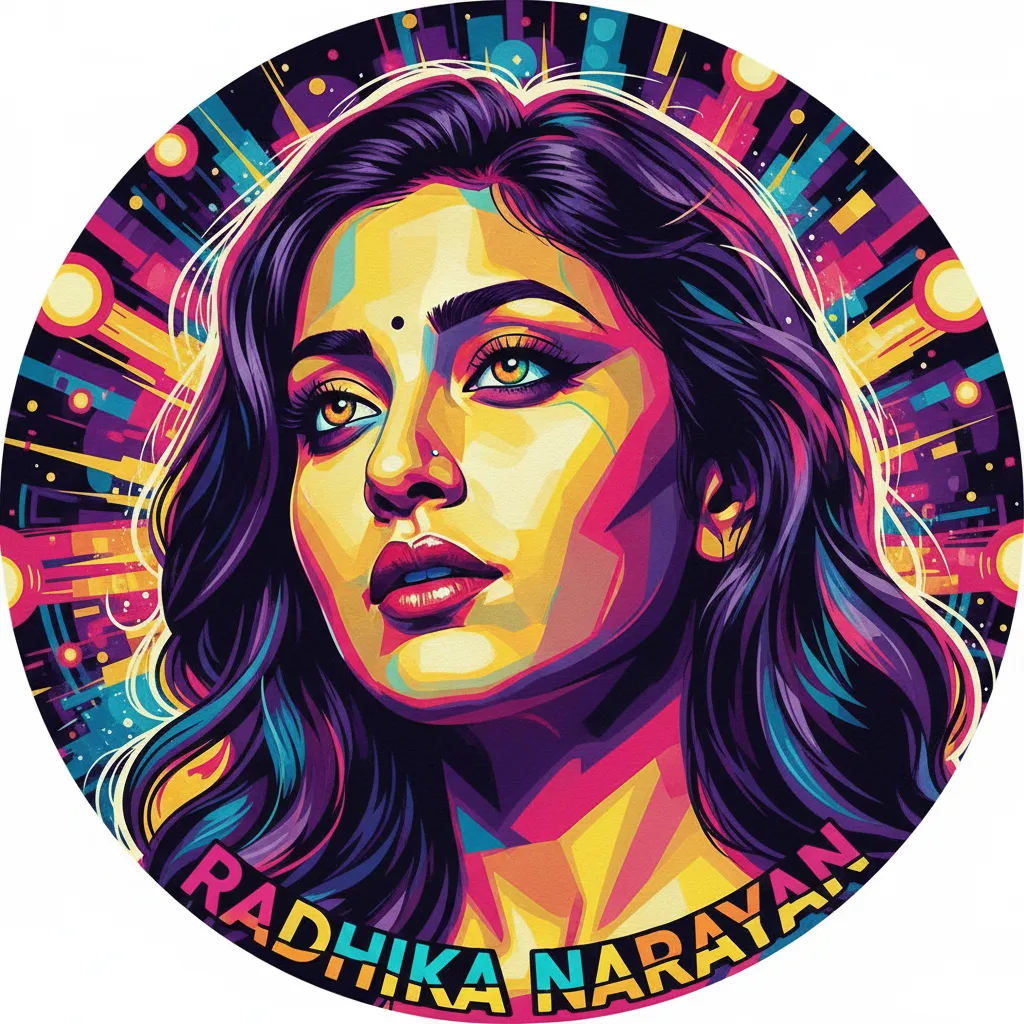 Artistic portrait of Radhika Narayan