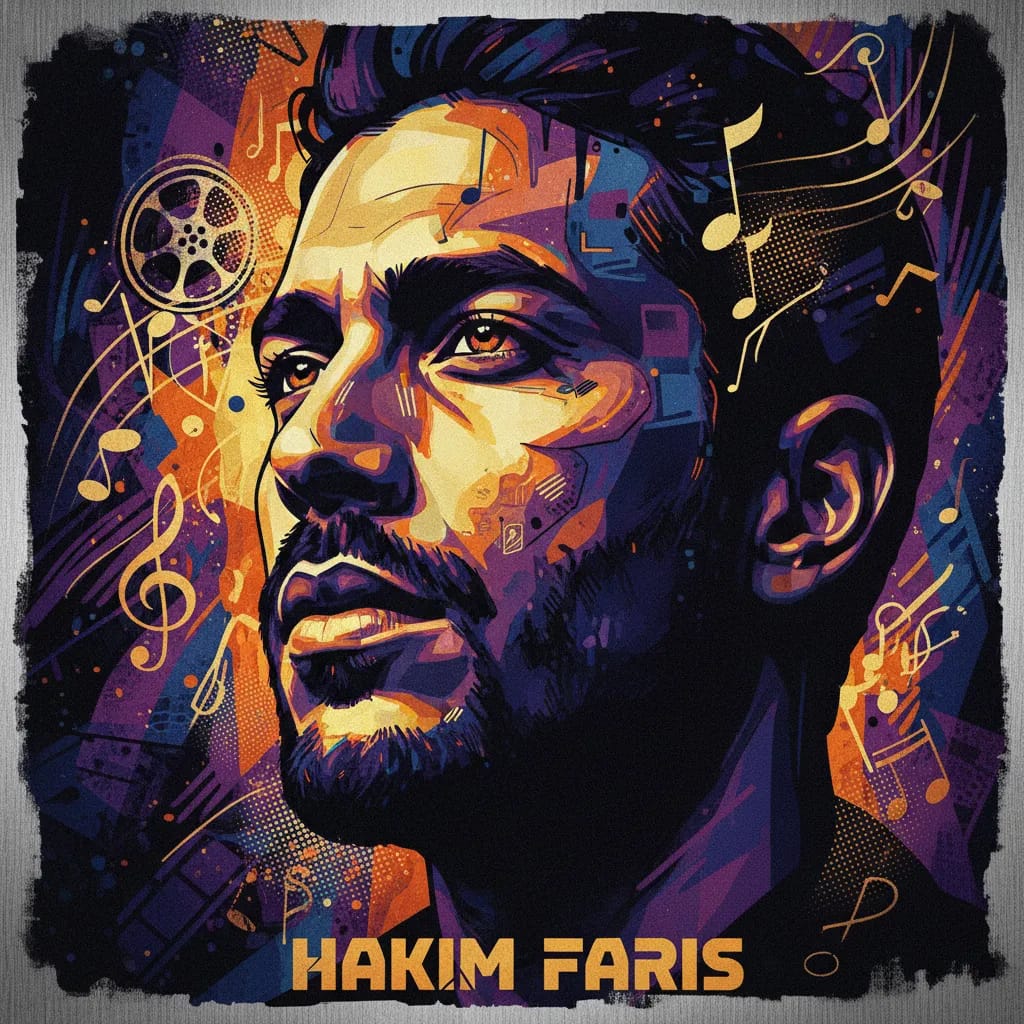 Artistic portrait of Hakim Faris