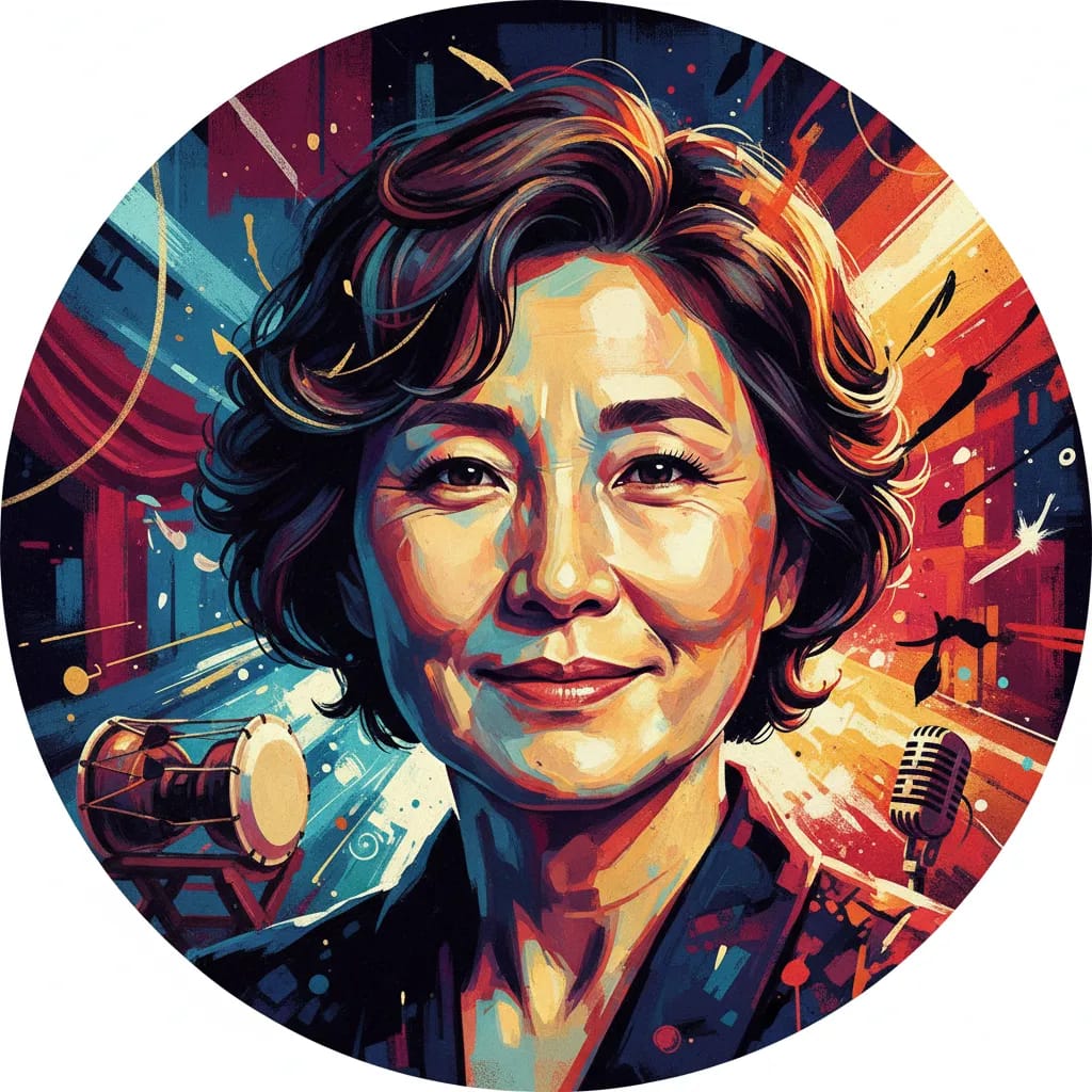 Artistic portrait of Hye-ja Kim