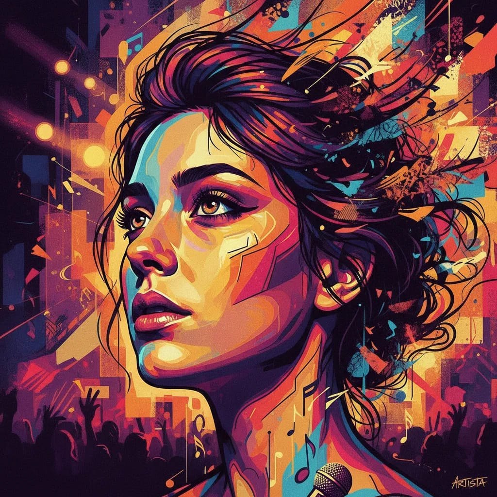 Artistic portrait of Bruna González
