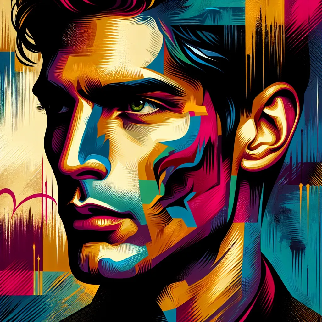 Artistic portrait of Aaron Abrams