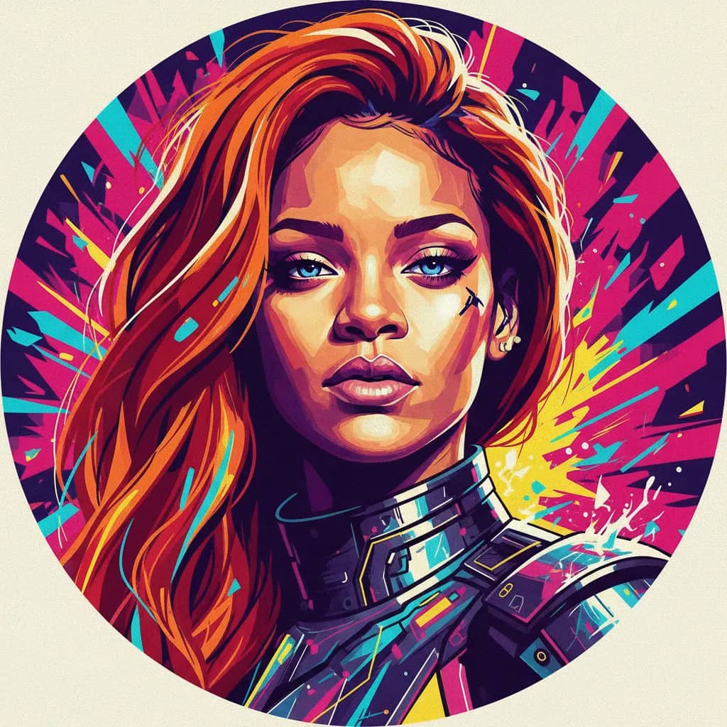Portrait of Rihanna