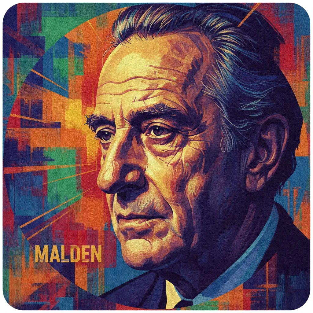Artistic portrait of Karl Malden