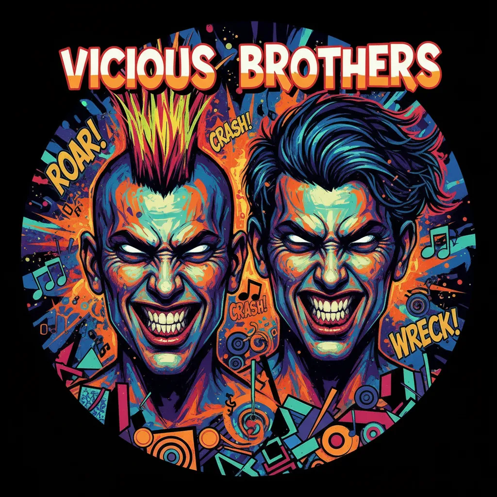 Artistic portrait of The Vicious Brothers