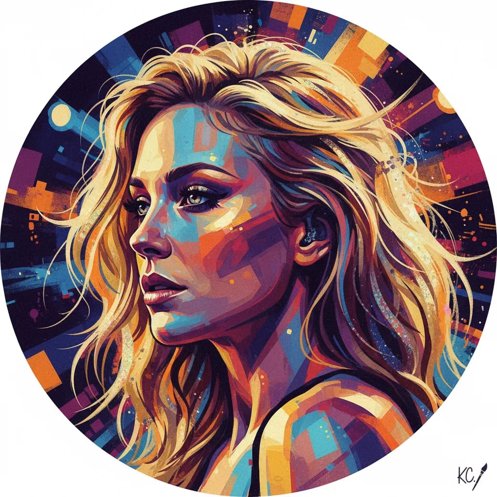 Artistic portrait of Kelly Carlson