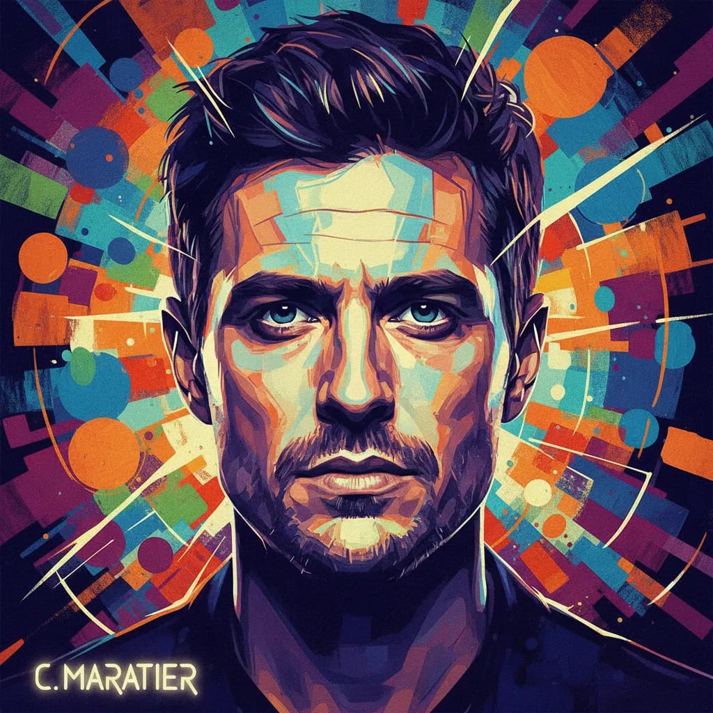 Artistic portrait of Christophe Maratier