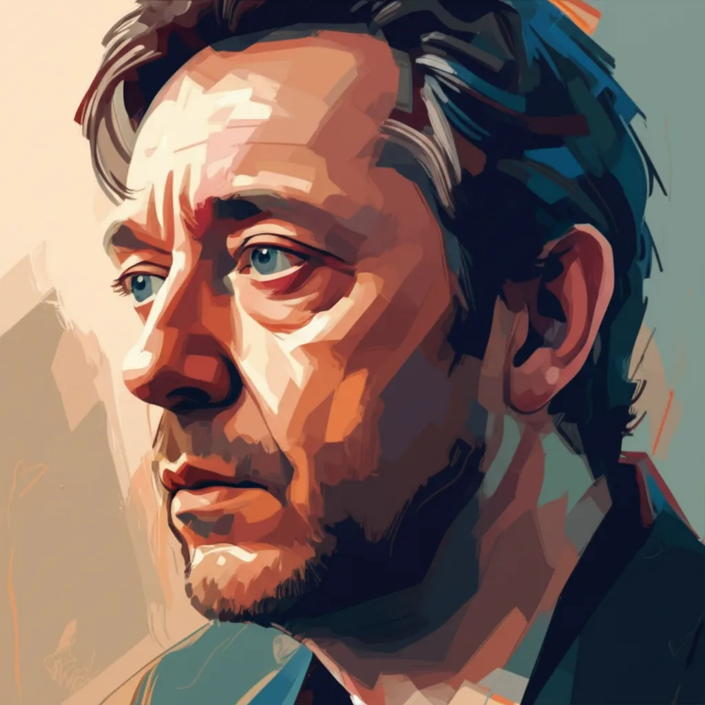 Artistic portrait of Andy Serkis