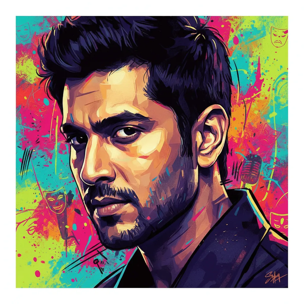Artistic portrait of Divyendu Sharma