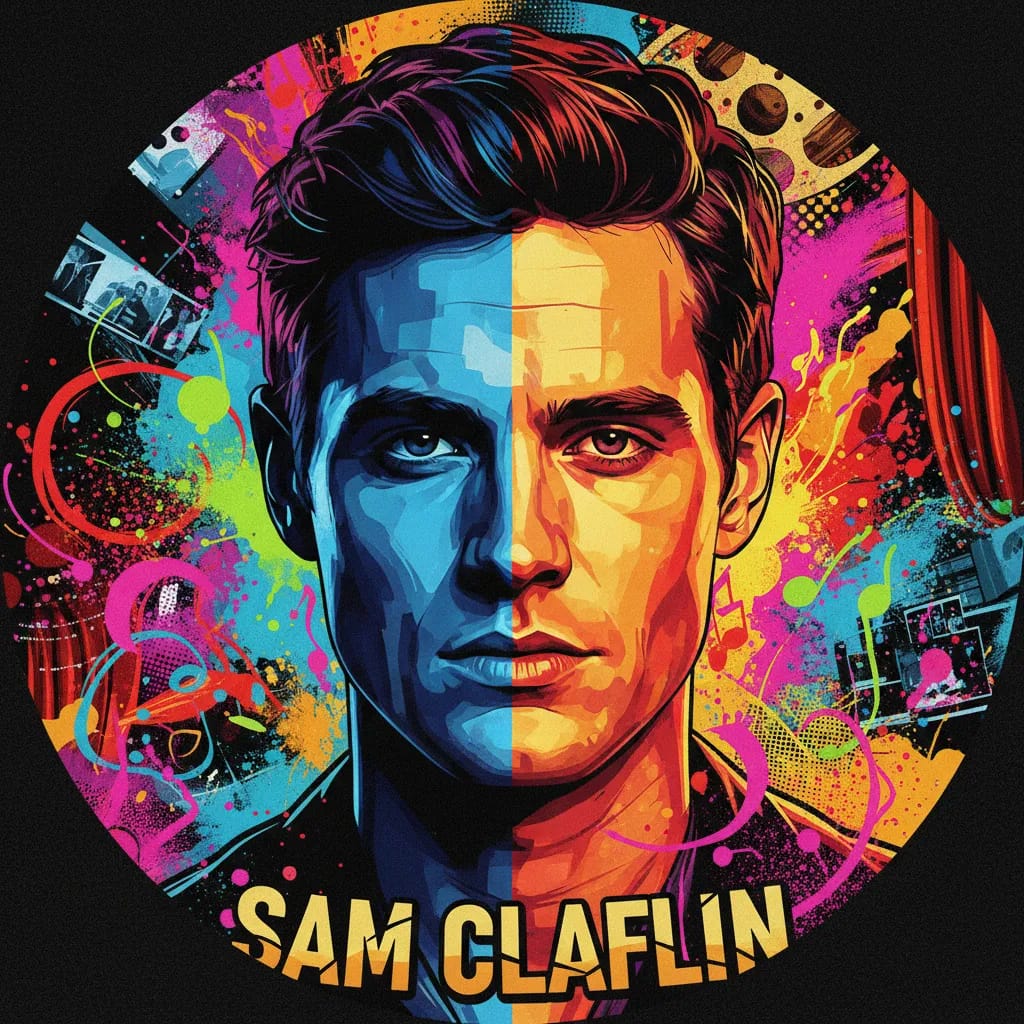 Artistic portrait of Sam Claflin