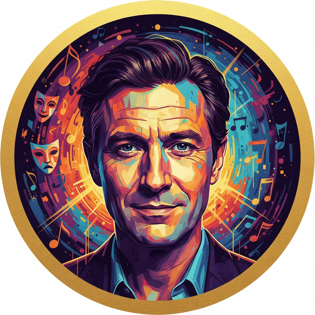 Artistic portrait of Alex Jennings