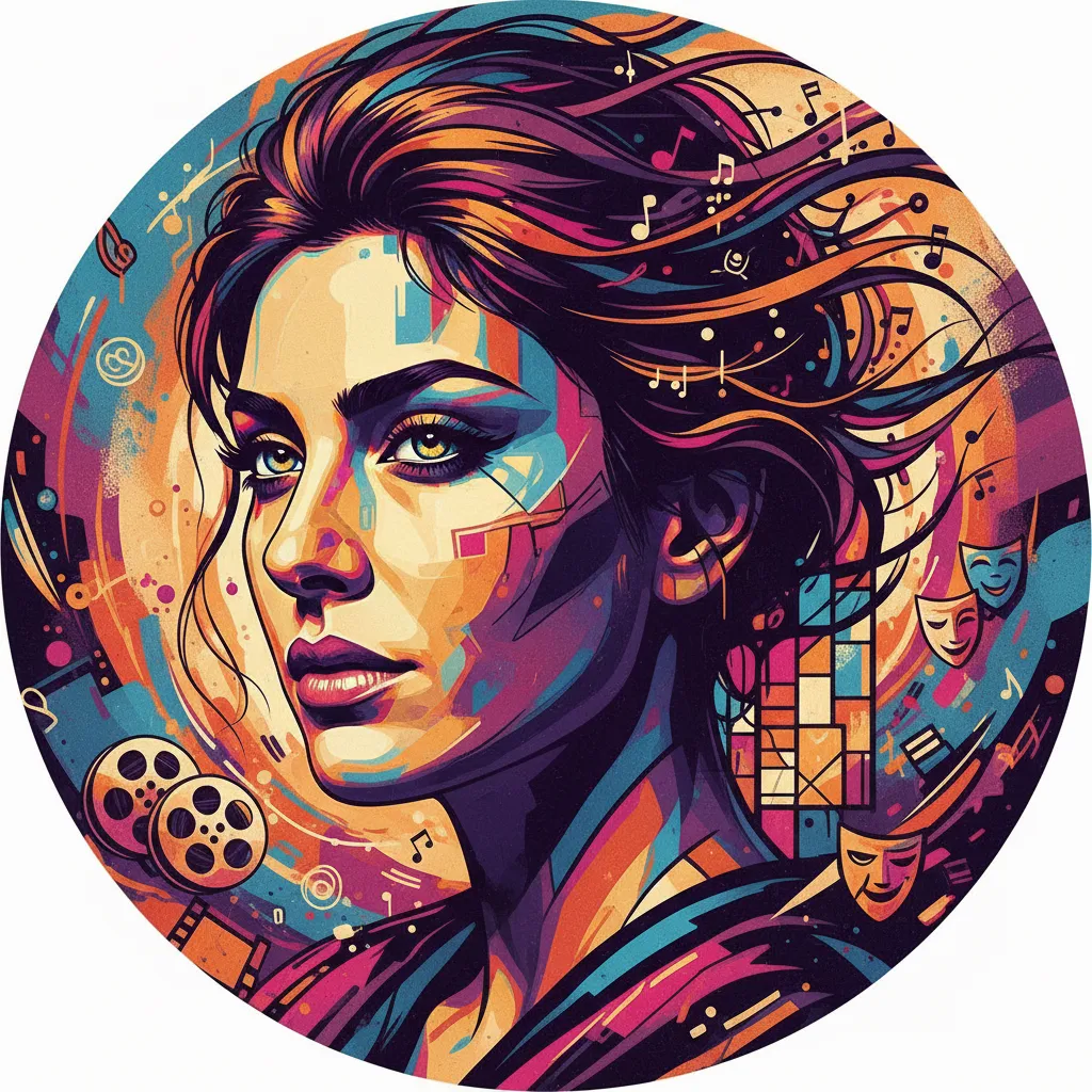 Artistic portrait of Hediyeh Tehrani
