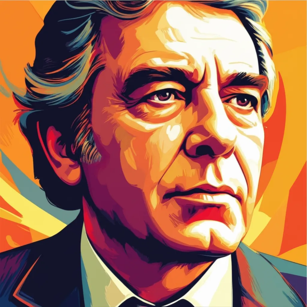 Artistic portrait of Juan Ferrara