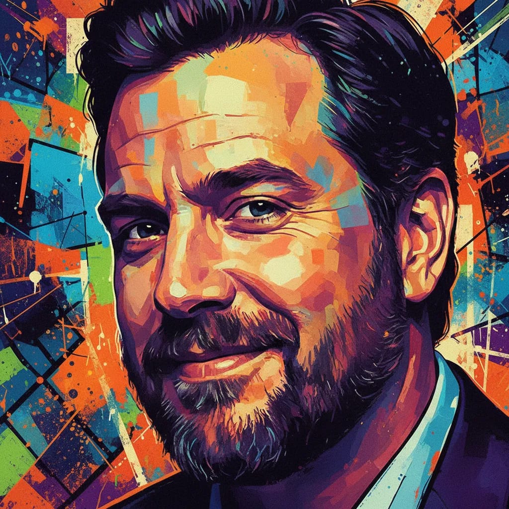 Artistic portrait of David Koechner