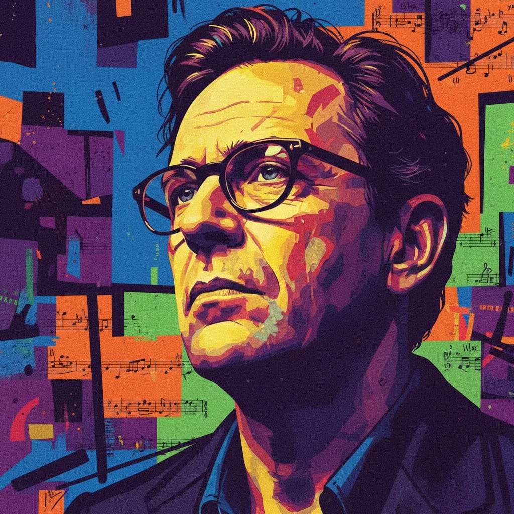 Artistic portrait of Alex van Warmerdam