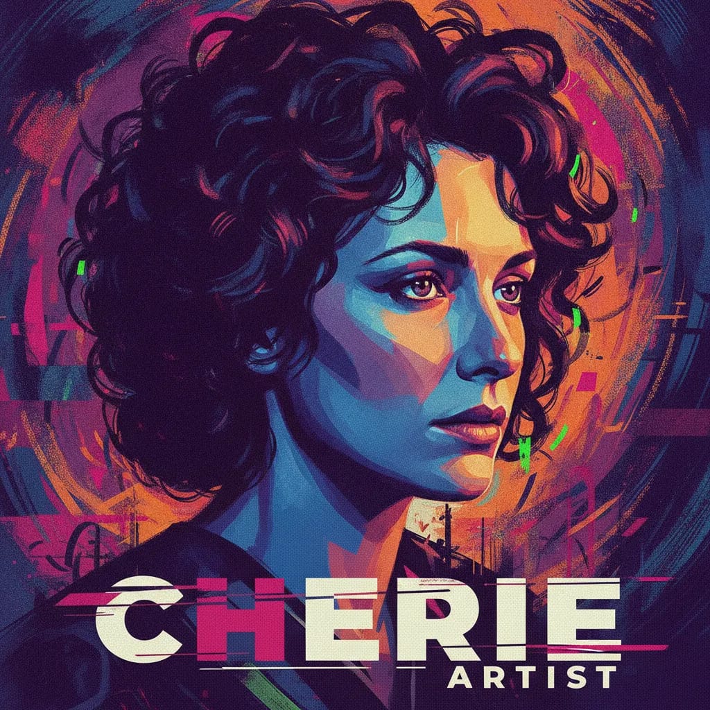 Artistic portrait of Cherie Lunghi