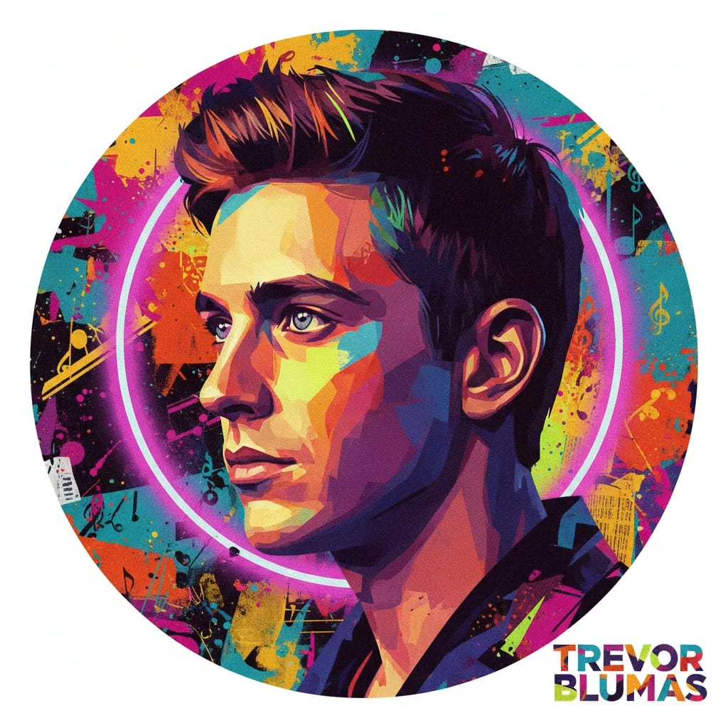 Artistic portrait of Trevor Blumas