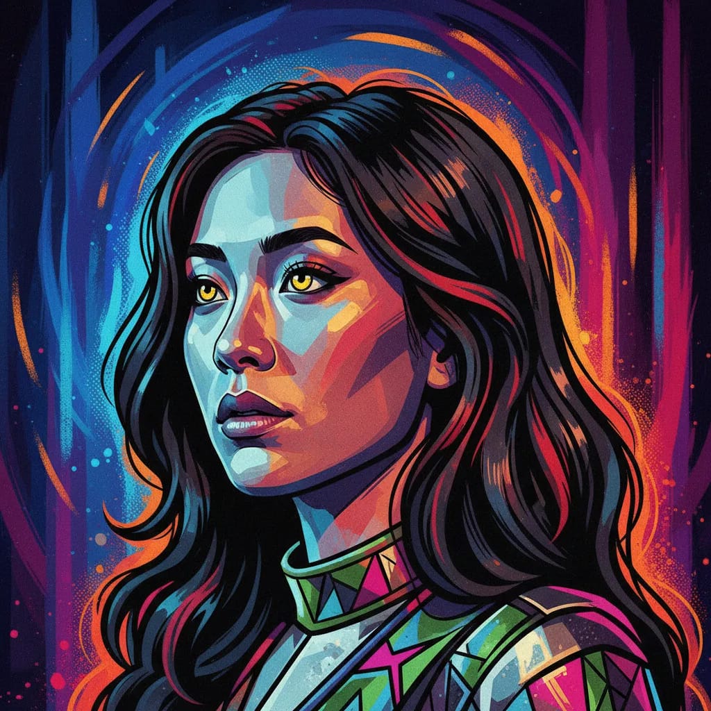 Artistic portrait of Michelle Ang