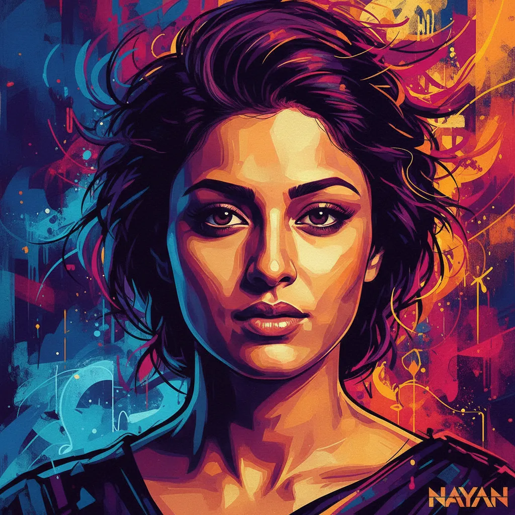 Artistic portrait of Nayanthara