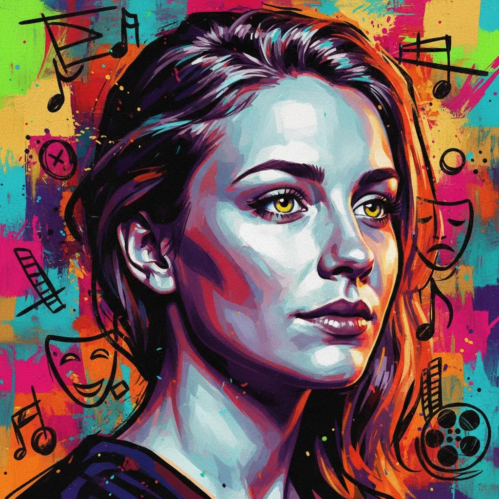 Artistic portrait of Sarah Juel Werner