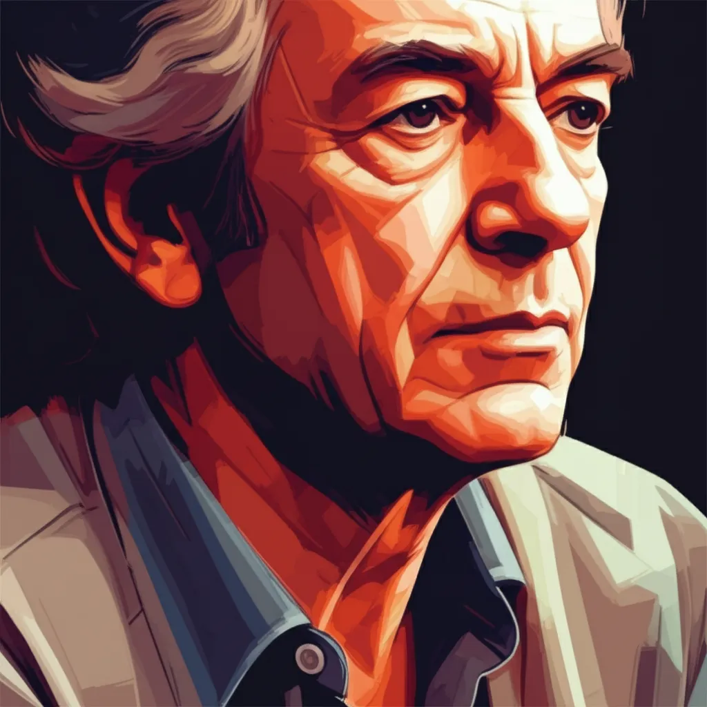 Artistic portrait of Jacques Perrin