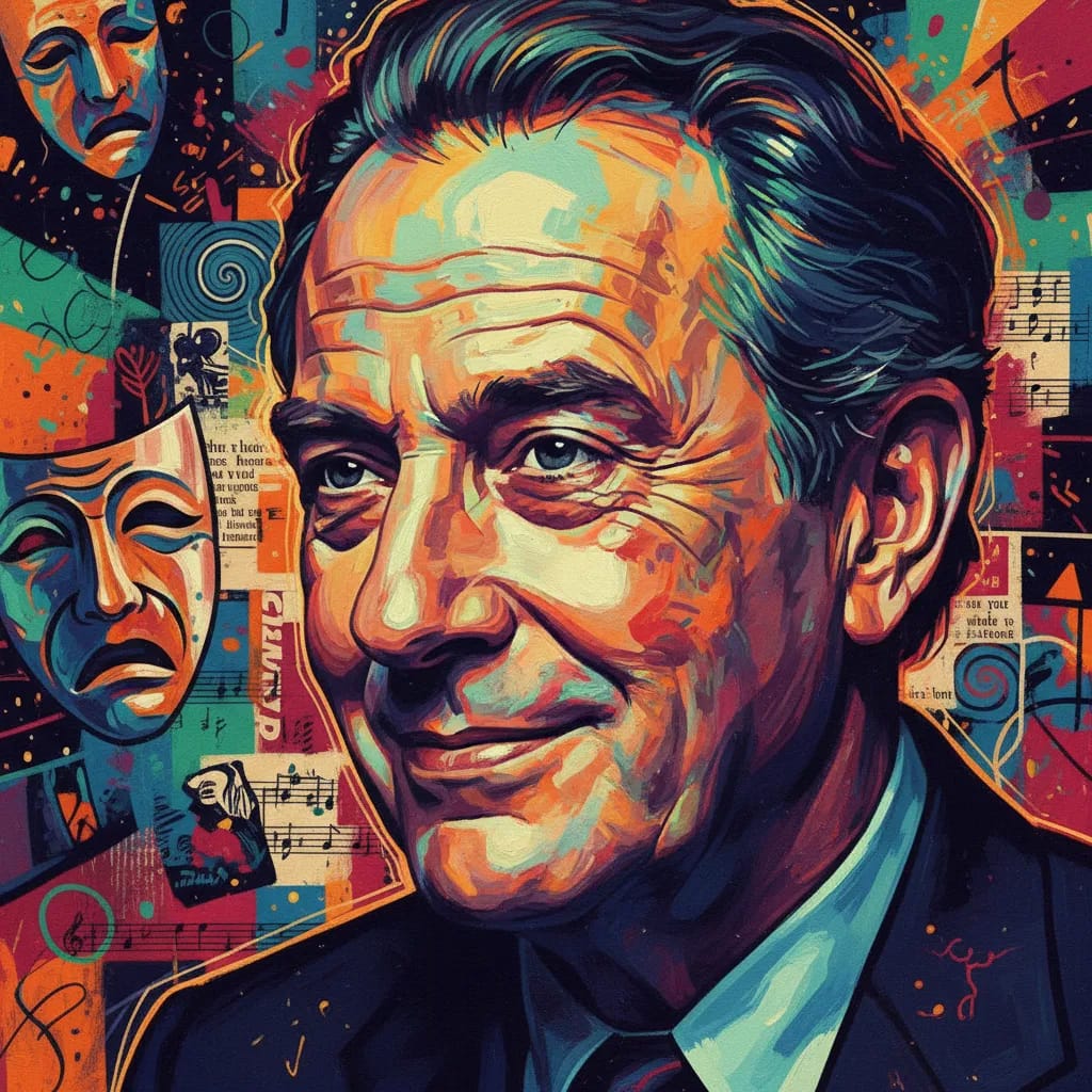 Artistic portrait of Mike Nussbaum