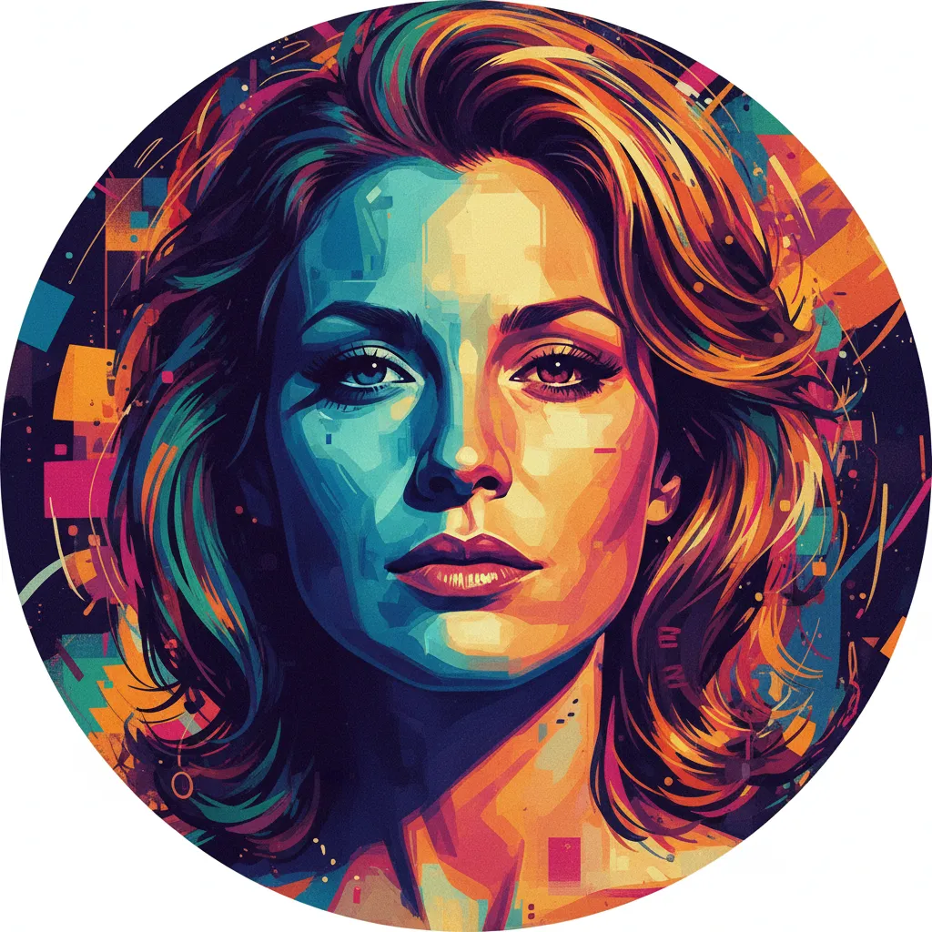 Artistic portrait of Diana Scarwid