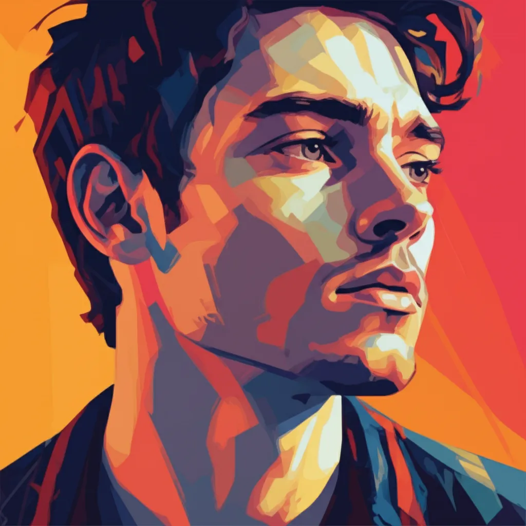 Artistic portrait of Douglas Booth