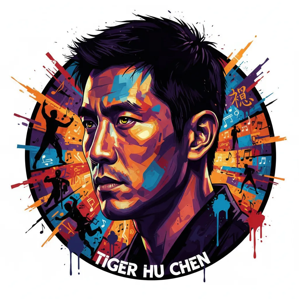 Artistic portrait of Tiger Hu Chen