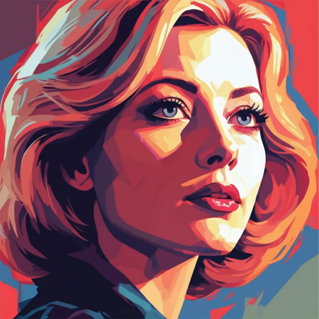 Artistic portrait of Susan Harrison