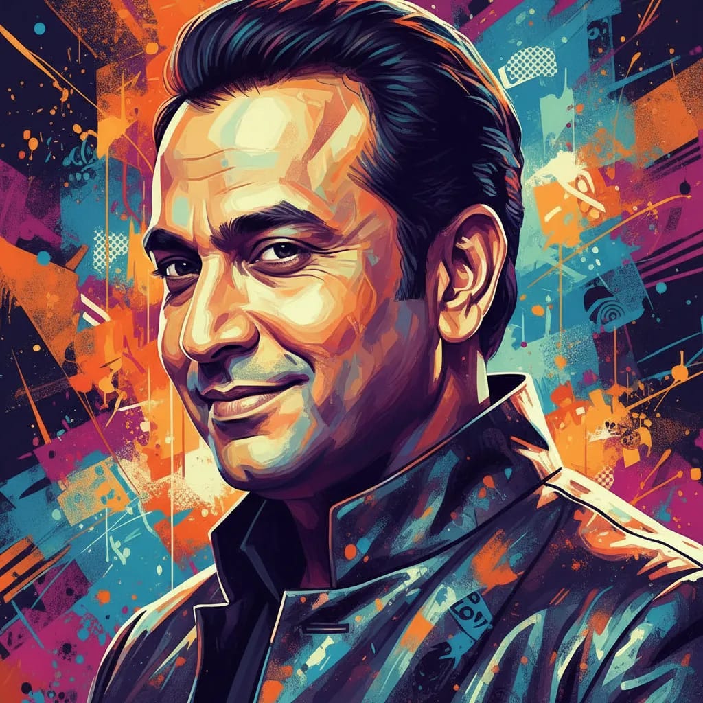 Artistic portrait of Rajpal Naurang Yadav