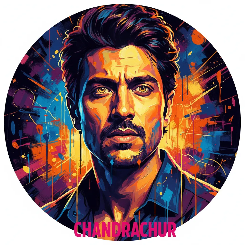 Artistic portrait of Chandrachur Singh