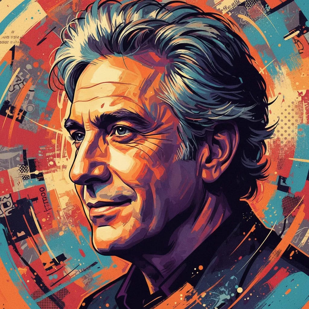 Artistic portrait of Guillermo Francella