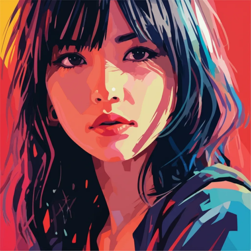 Artistic portrait of Anna Mikami