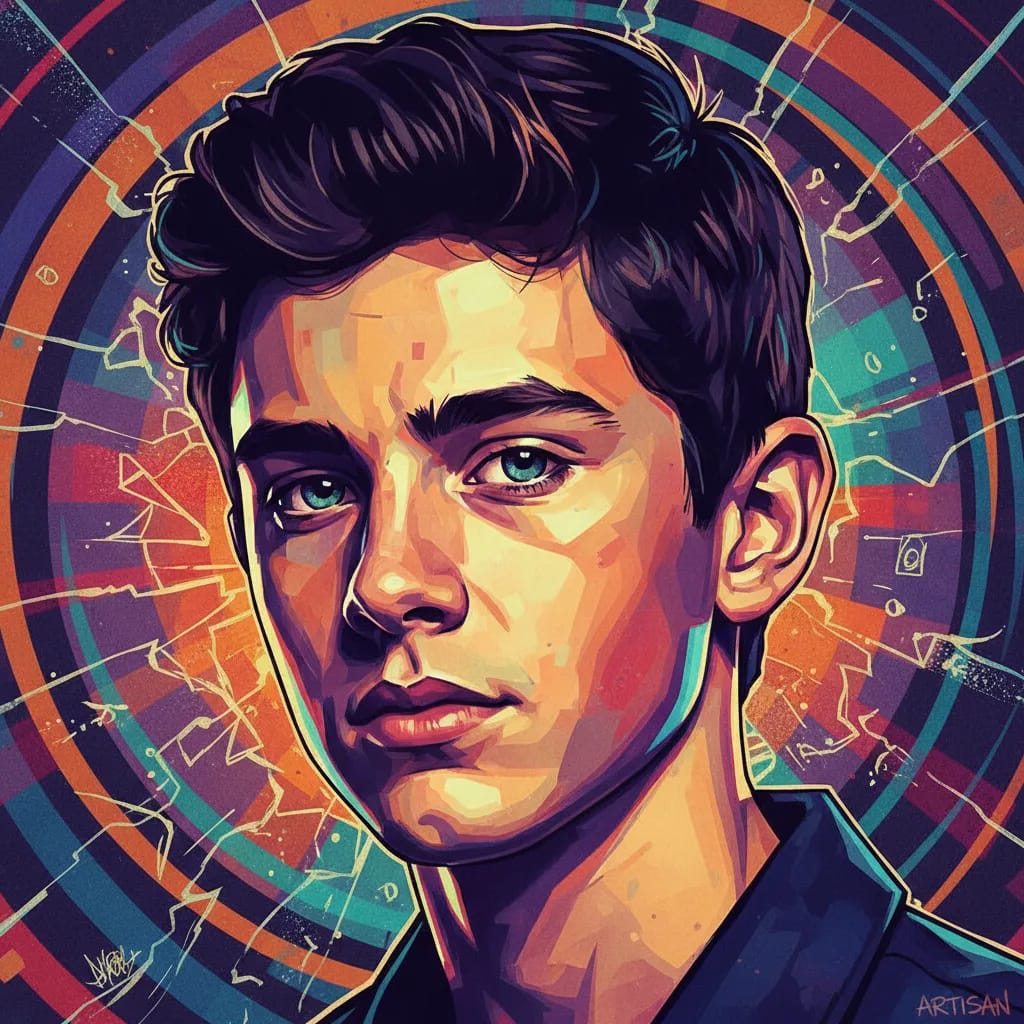 Artistic portrait of Walker Scobell