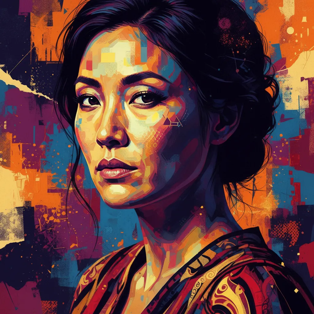 Artistic portrait of Jacqueline Kim