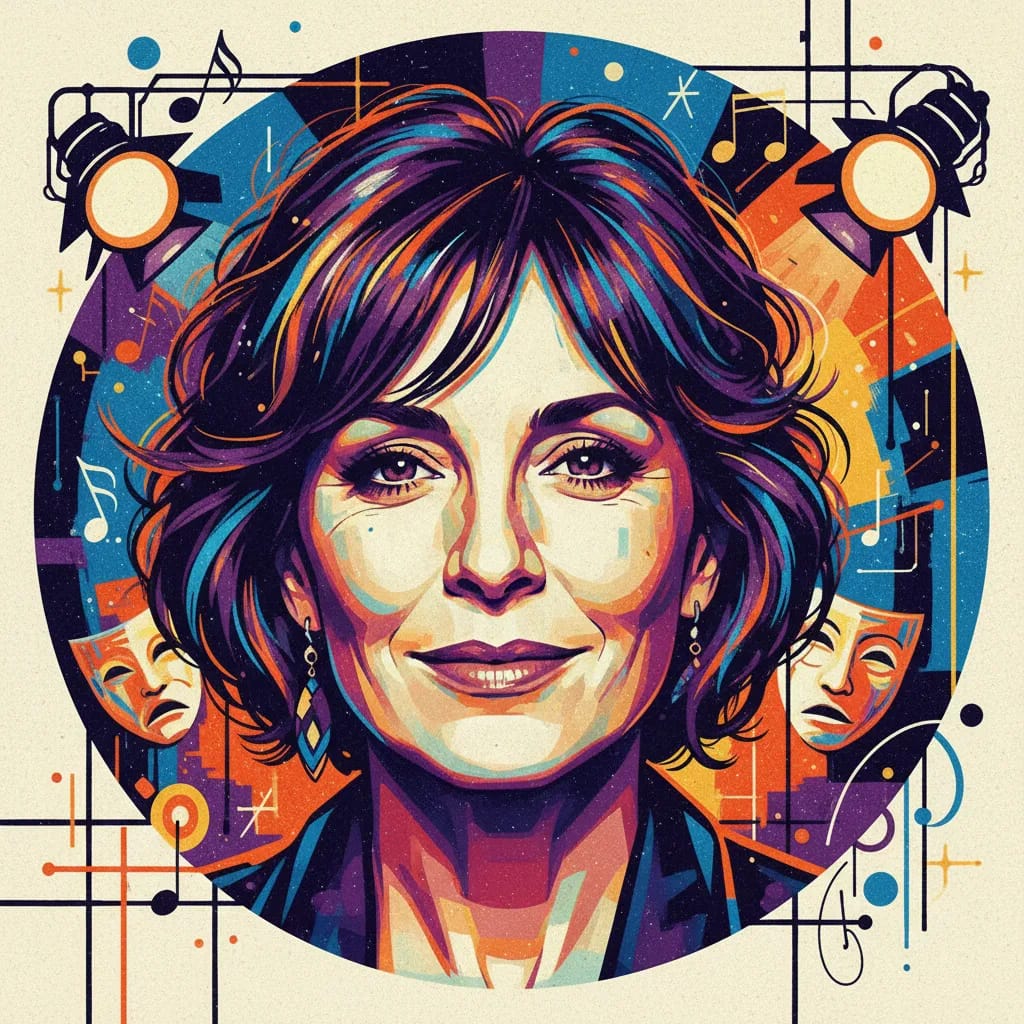 Artistic portrait of Michèle Laroque