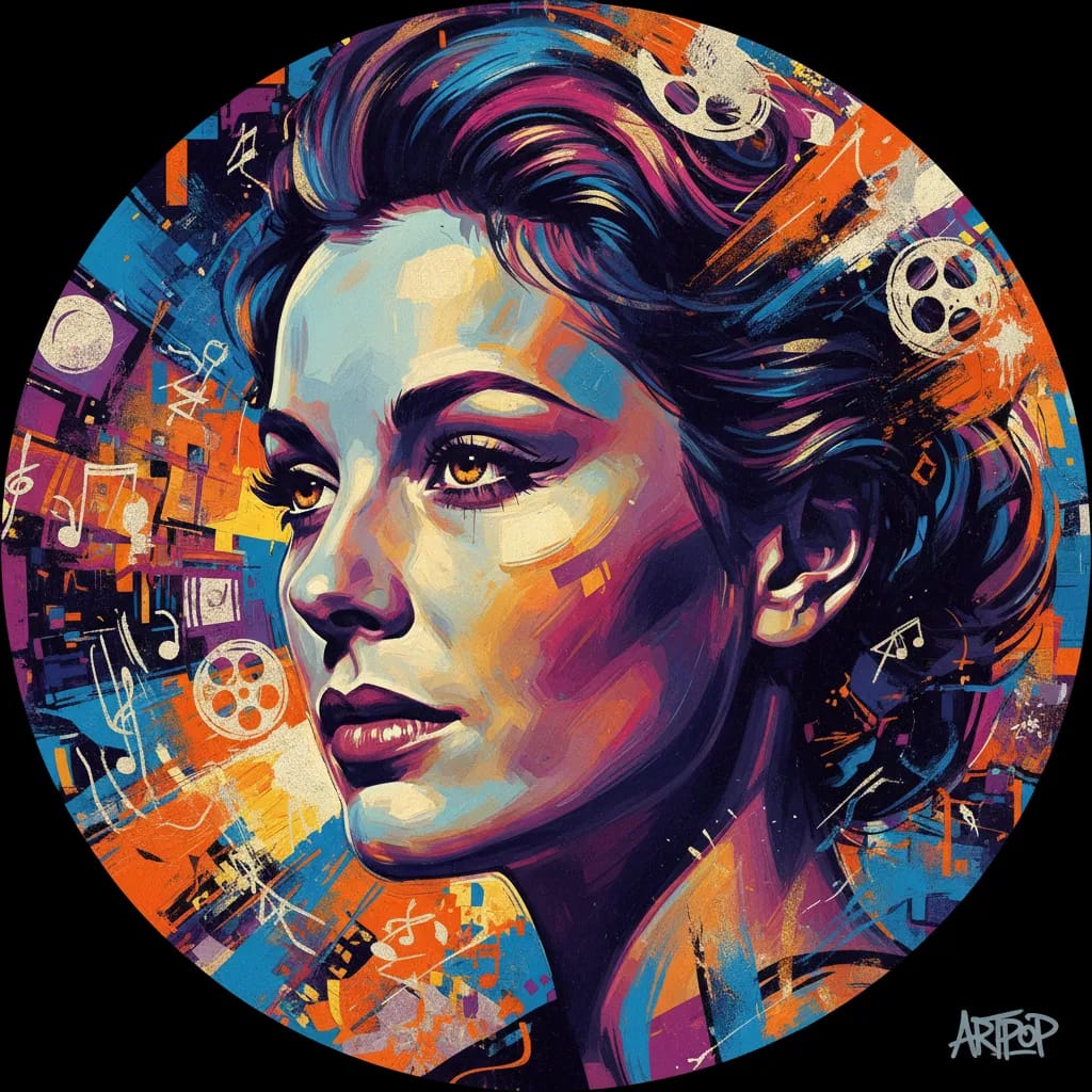 Artistic portrait of Lilli Palmer