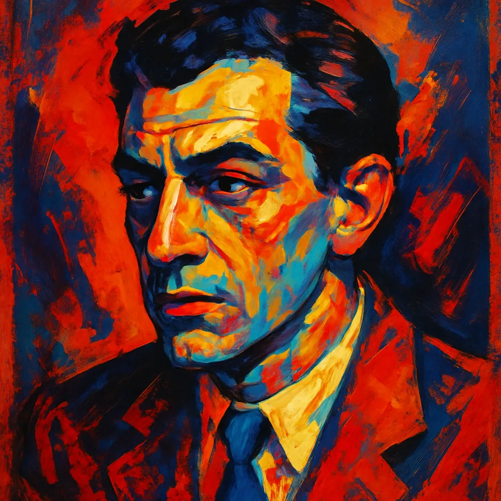 Artistic portrait of Marcello Pagliero