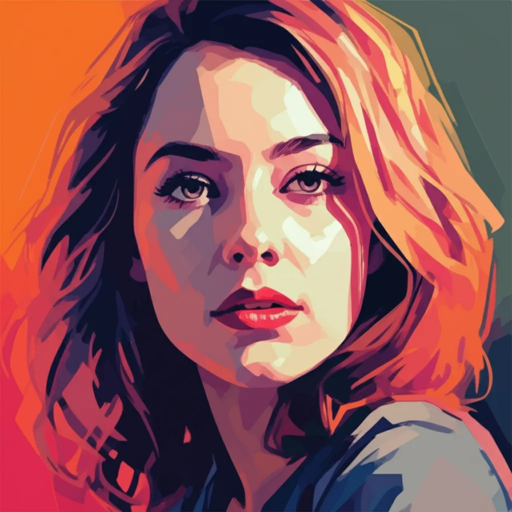 Artistic portrait of Anna Jullienne