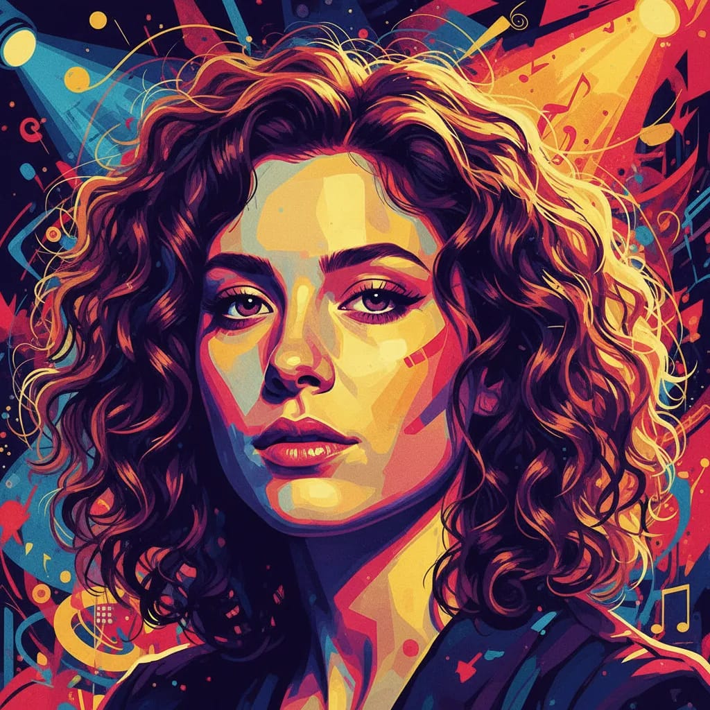 Artistic portrait of Lola Kirke