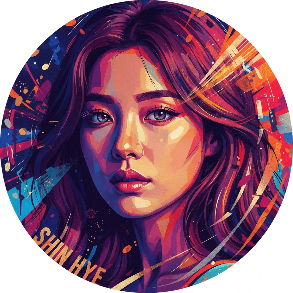 Artistic portrait of Park Shin-Hye