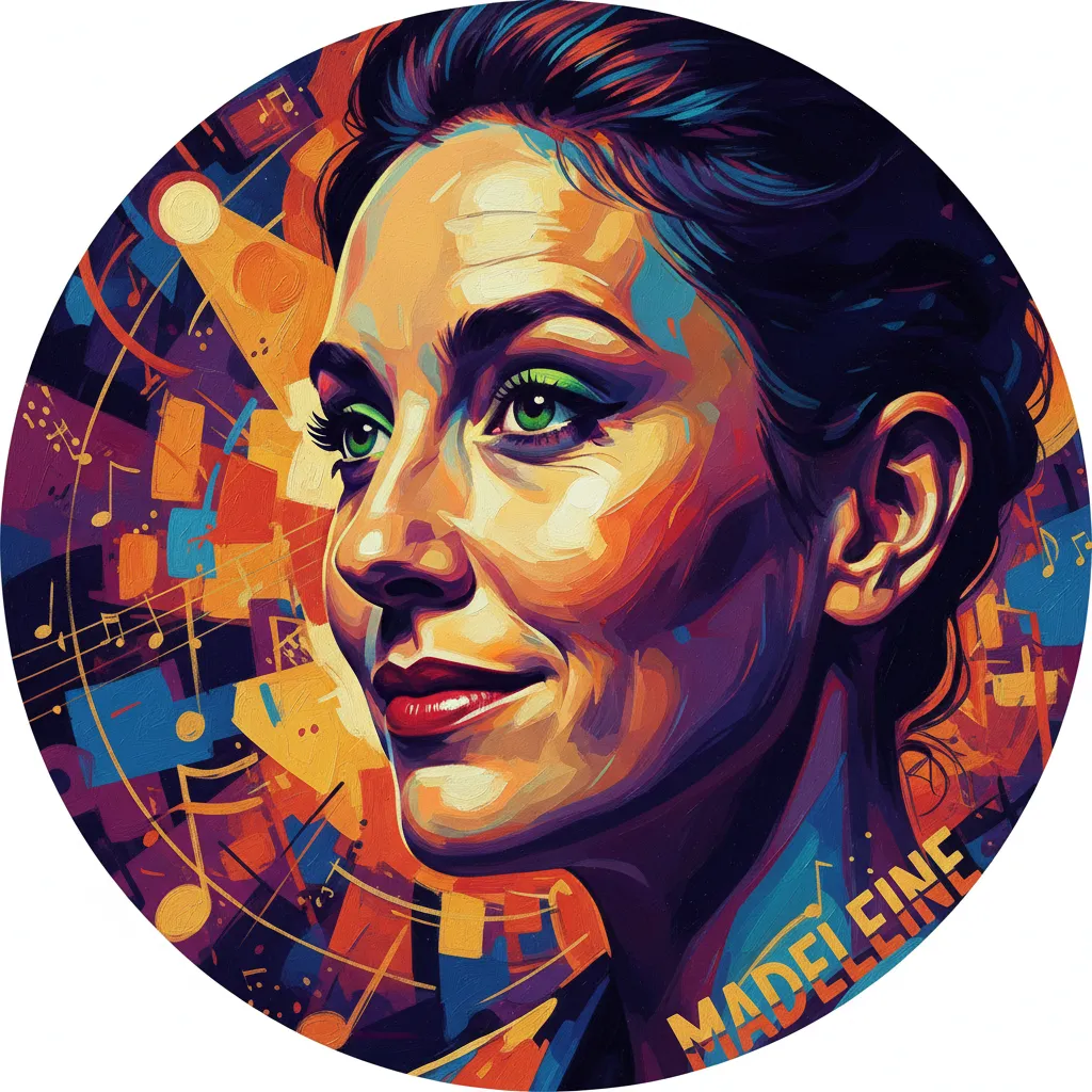 Artistic portrait of Madeleine Sami