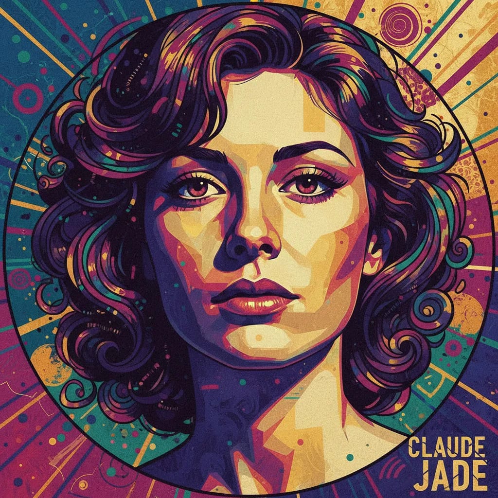 Artistic portrait of Claude Jade