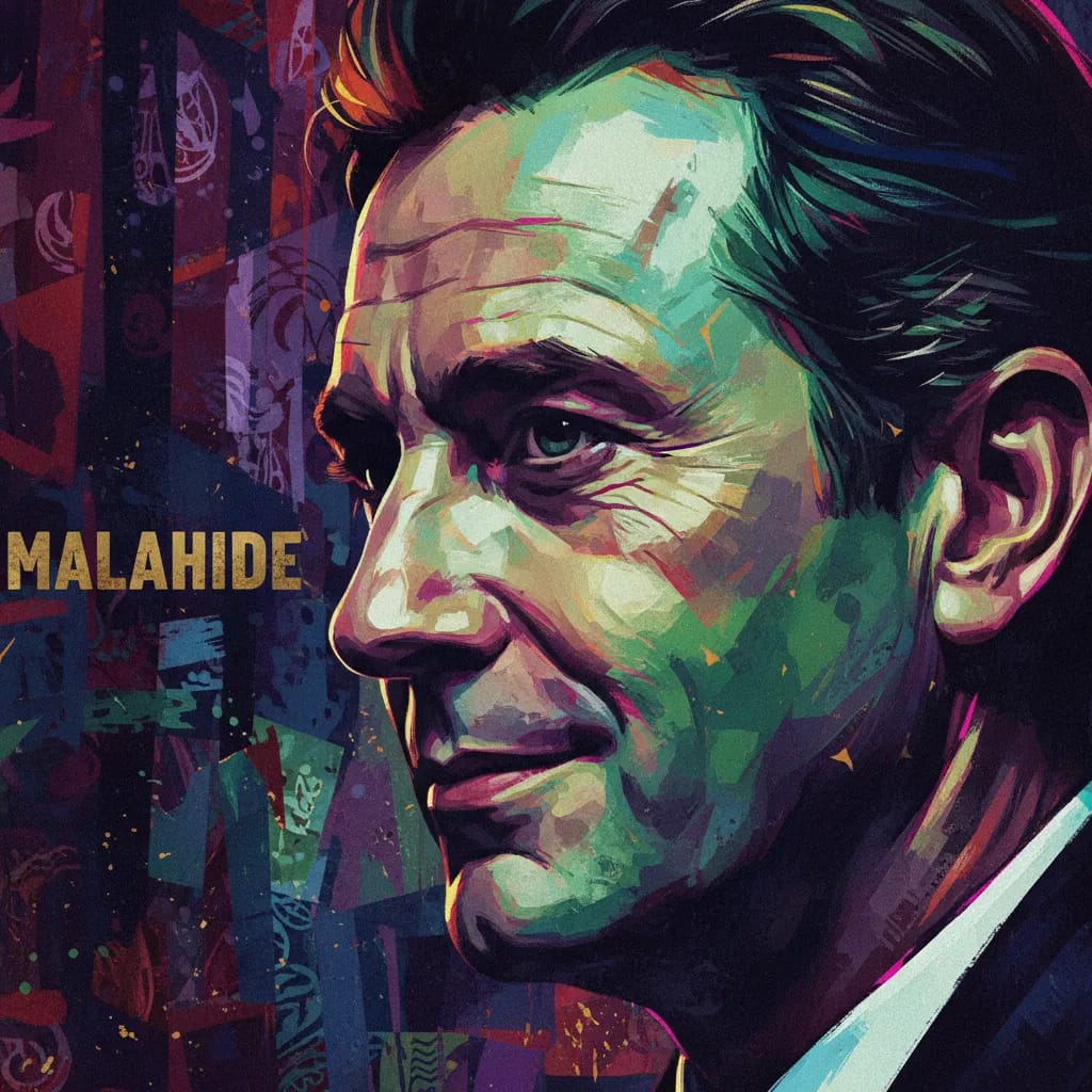 Artistic portrait of Patrick Malahide