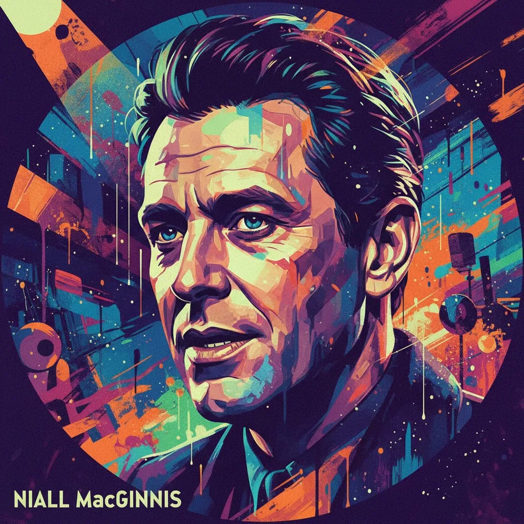 Artistic portrait of Niall MacGinnis