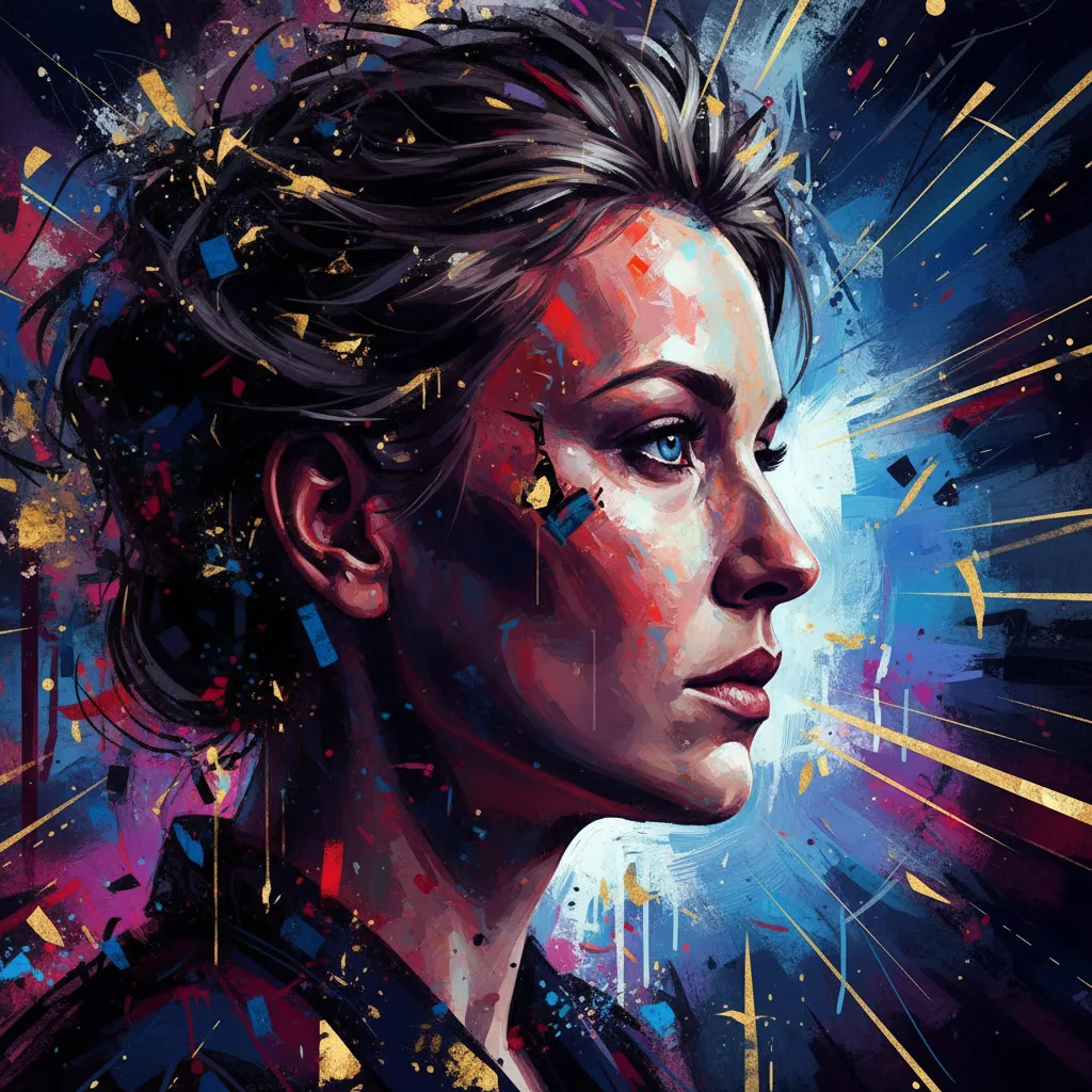 Artistic portrait of Agata Kulesza