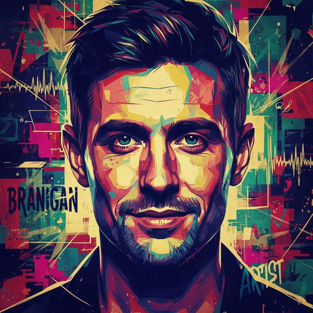 Artistic portrait of Paul Brannigan